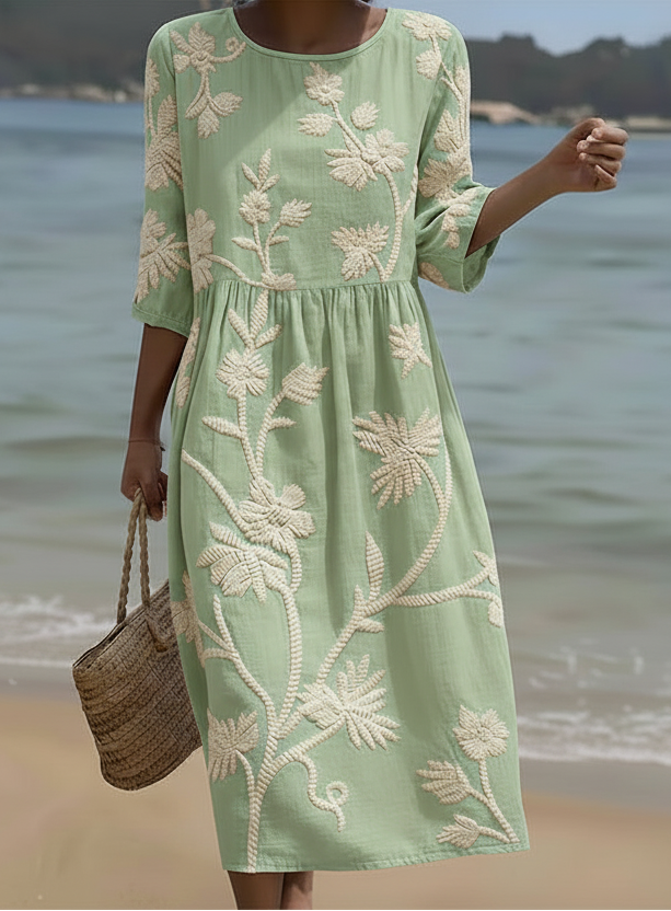 Maricella | Vestido midi flores