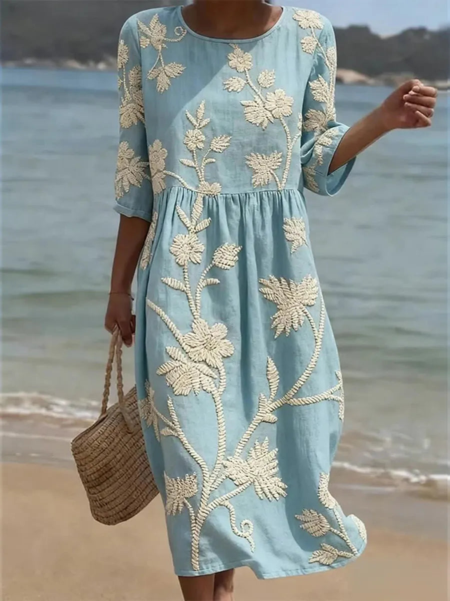 Ramira | Vestido midi floral elegante