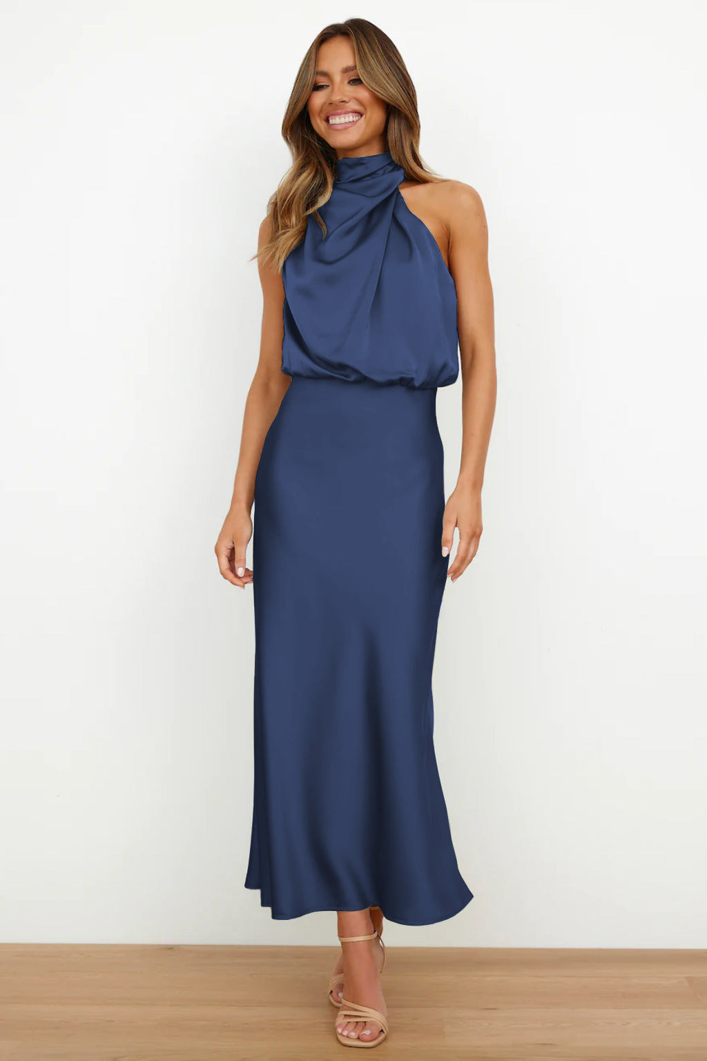 Violet | Vestido drapeado Sahara