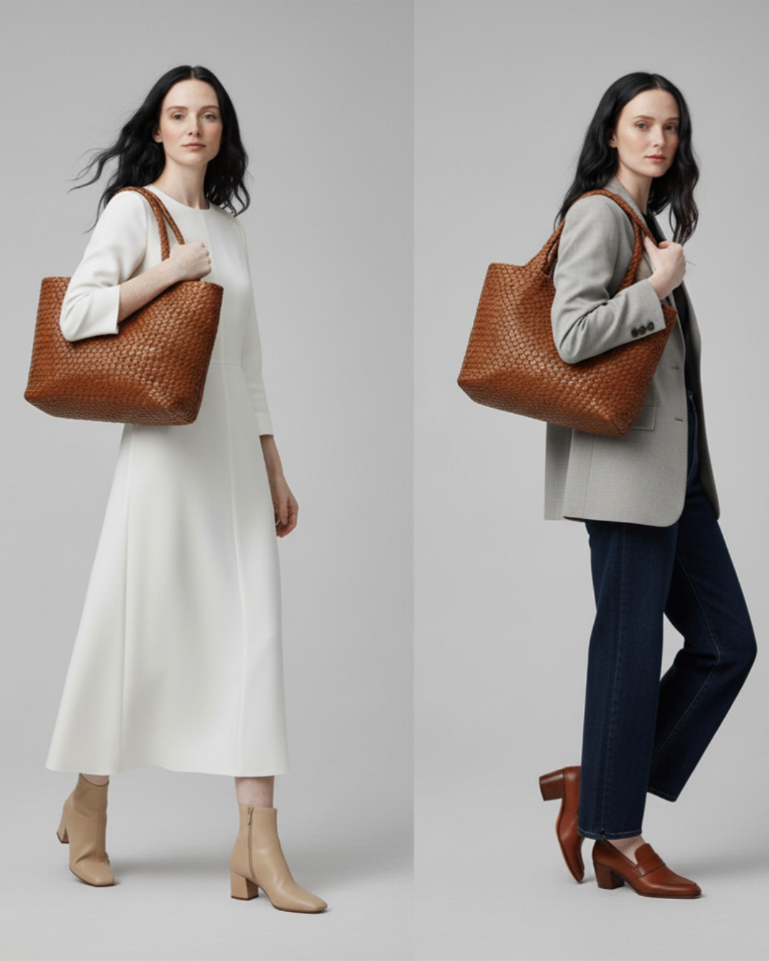 Patrimonio | Bolso tote de cuero hecho a mano Lana
