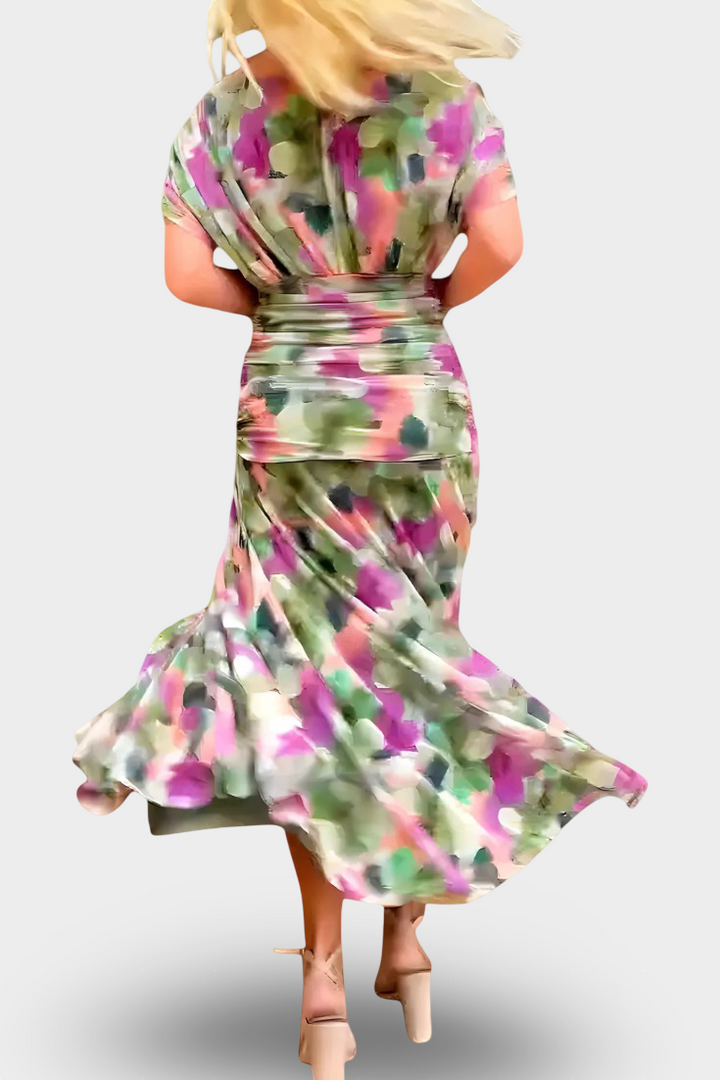 Florendra | Vestido largo floral elegante