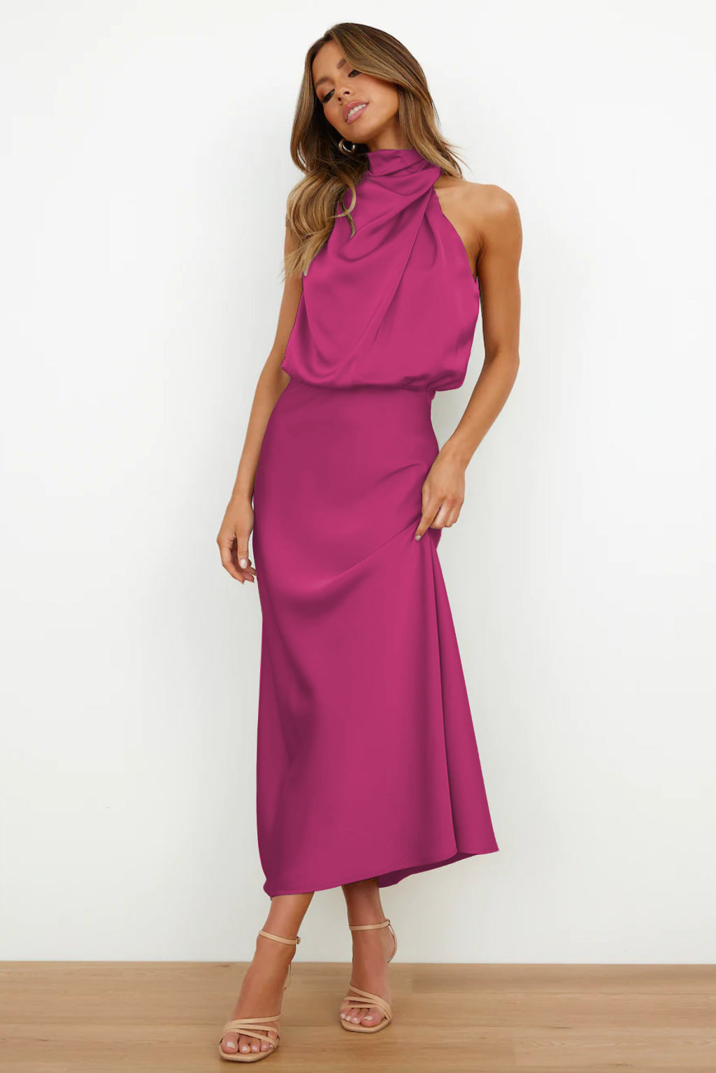 Violet | Vestido drapeado Sahara