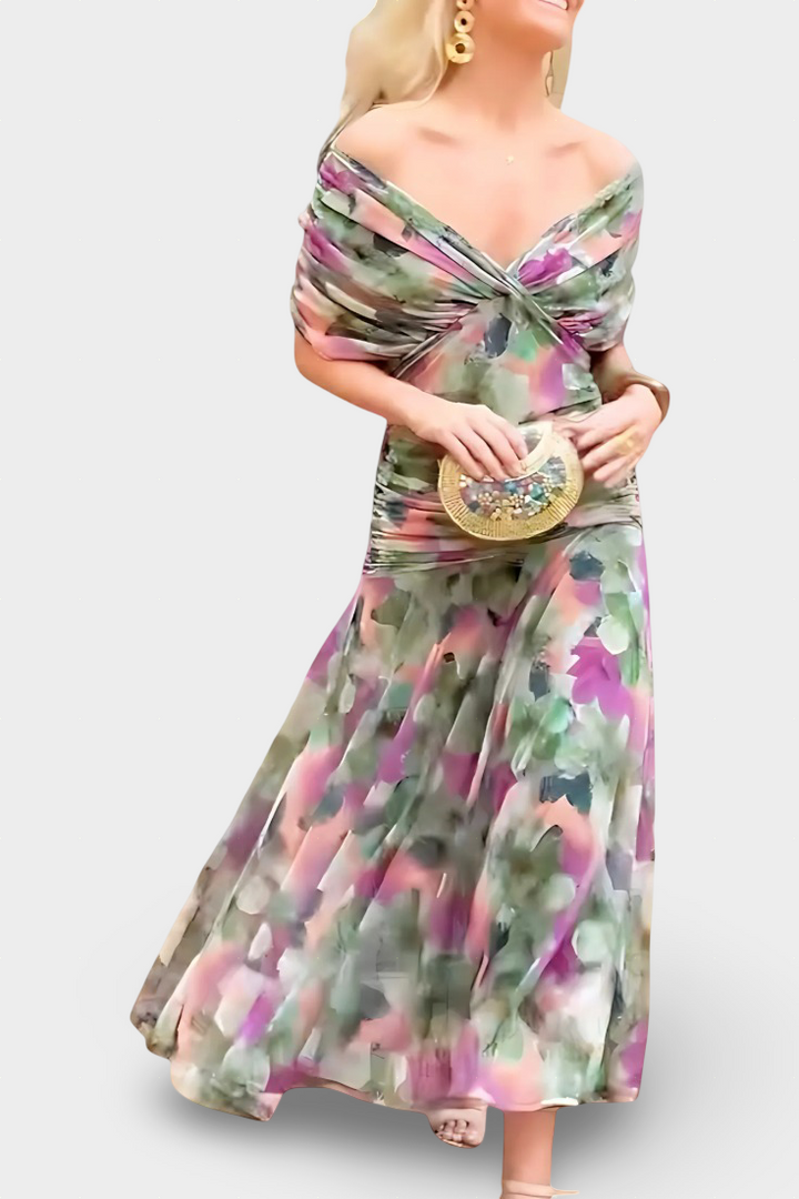 Florendra | Vestido largo floral elegante