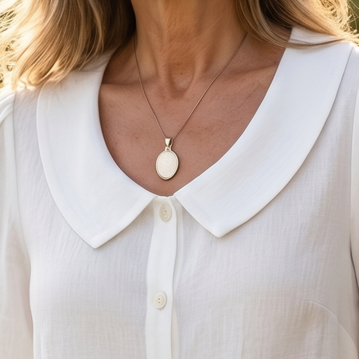Alessia | Blusa elegante de algodón ligero con cuello redondeado