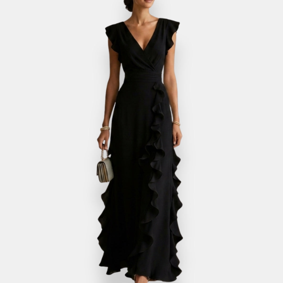 Prune | Vestido de ceremonia con volantes