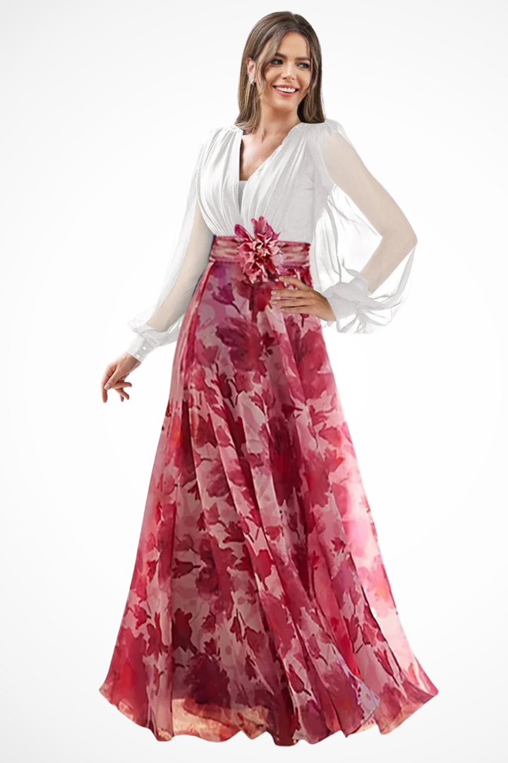 Valentina | Vestido largo floral elegante