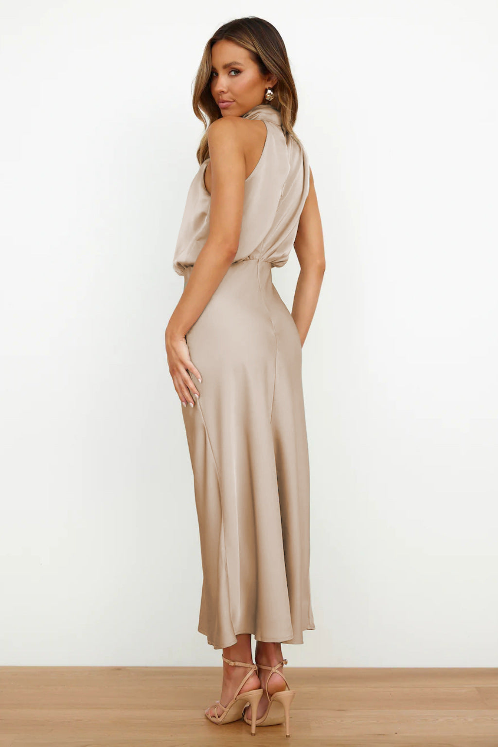 Violet | Vestido drapeado Sahara