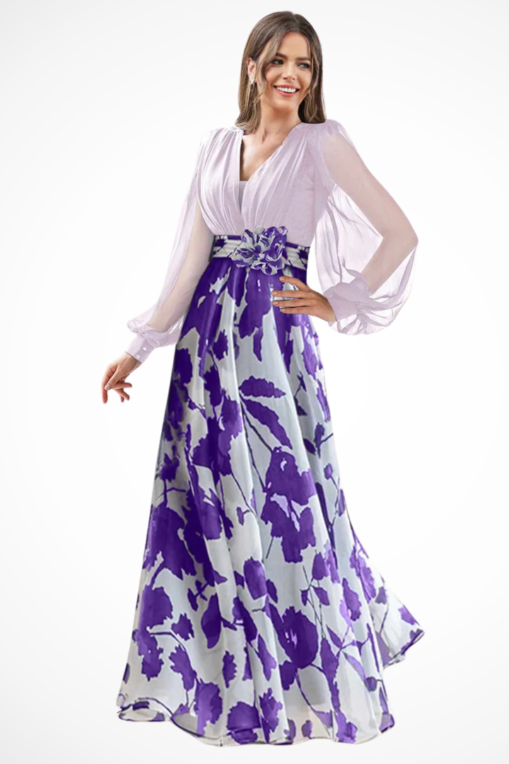 Valentina | Vestido largo floral elegante