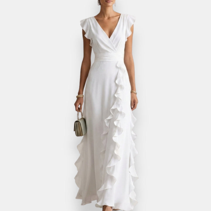 Prune | Vestido de ceremonia con volantes