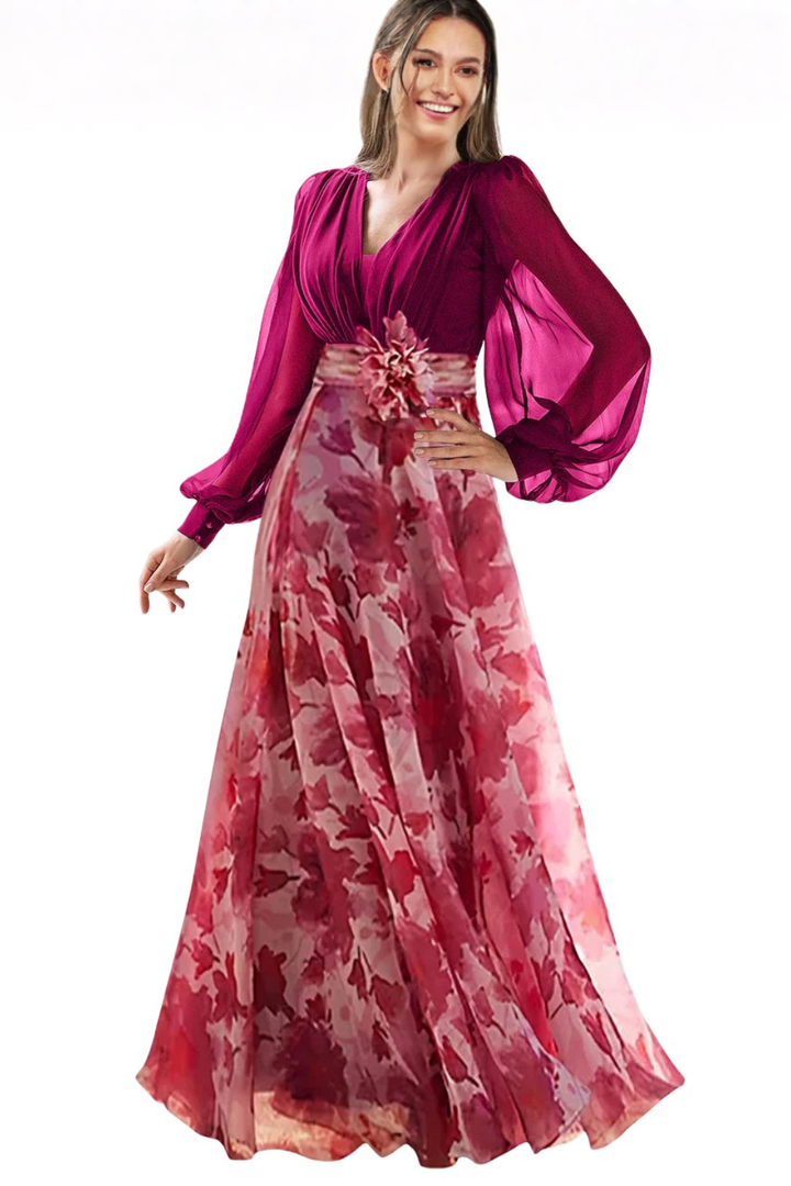 Valentina | Vestido largo floral elegante