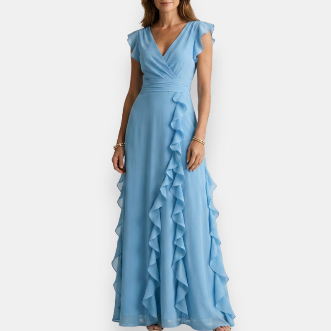 Prune | Vestido de ceremonia con volantes