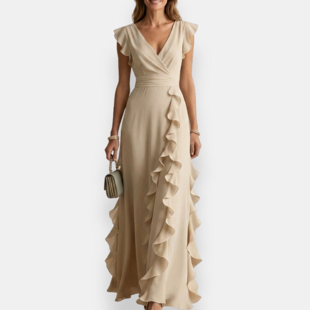 Prune | Vestido de ceremonia con volantes
