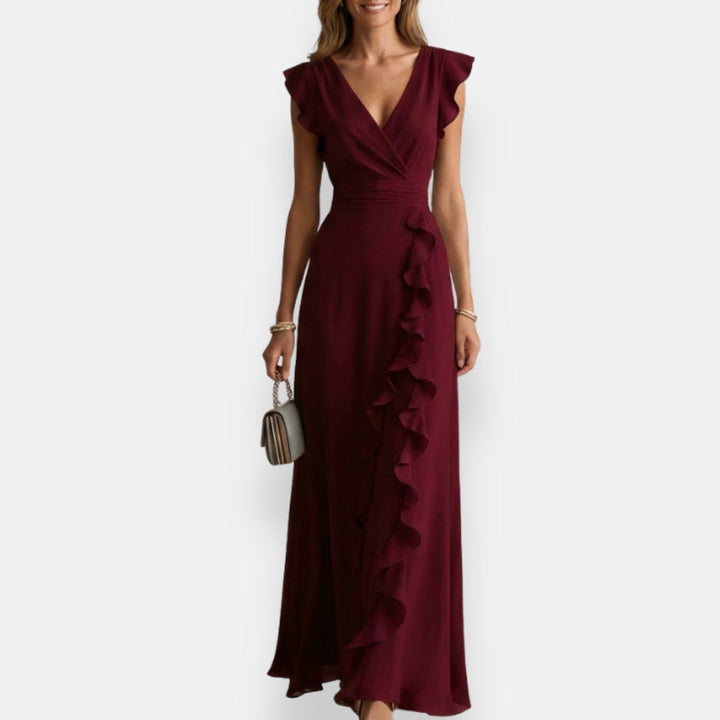 Prune | Vestido de ceremonia con volantes