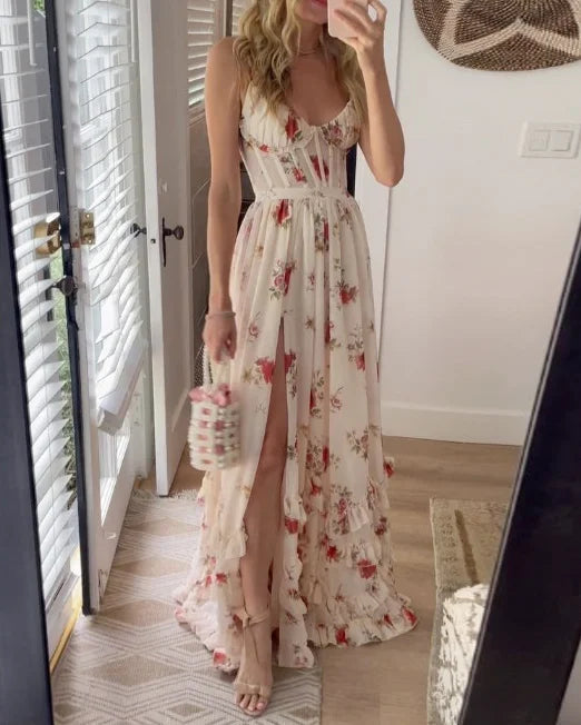 Marina | Vestido romántico con estampado floral