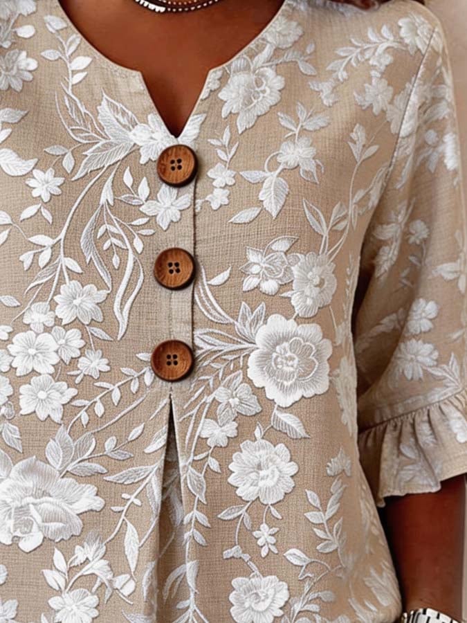 Ana | Blusa Floral Elegante
