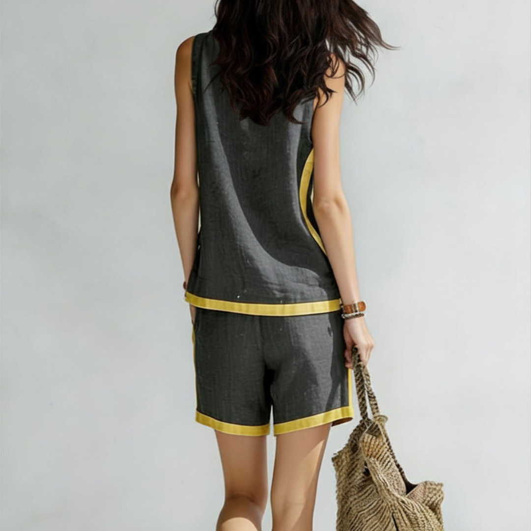 Clarinne | Conjunto lino corto