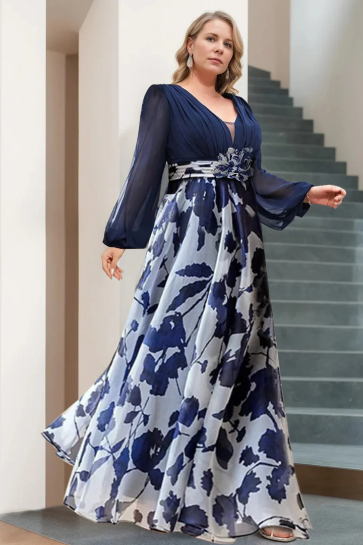 Valentina | Vestido largo floral elegante