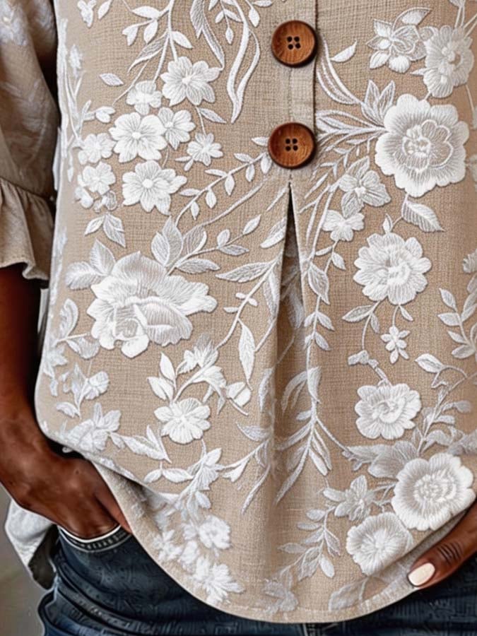 Ana | Blusa Floral Elegante