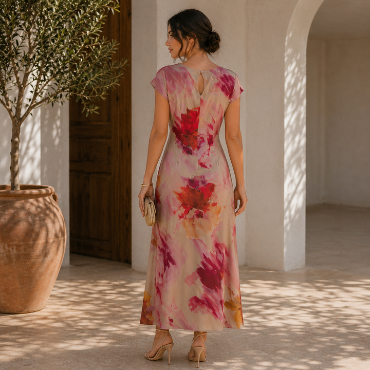 Sonia | Vestido Fluido con Nudo Elegante