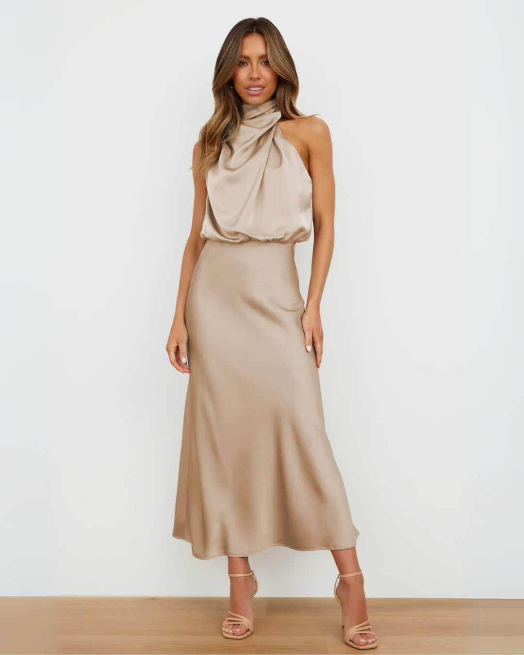 Violet | Vestido drapeado Sahara