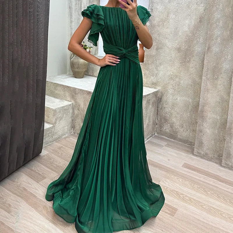 Milena | Vestido de noche plisado