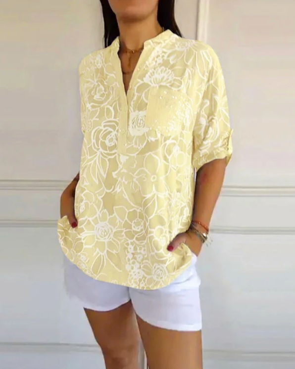Camila | Blusa floral de verano