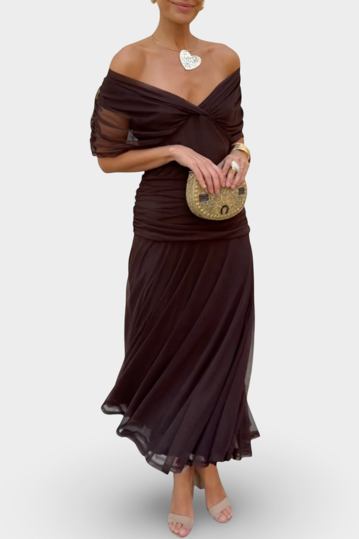 Florendra | Vestido largo floral elegante