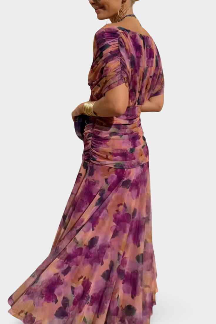 Florendra | Vestido largo floral elegante