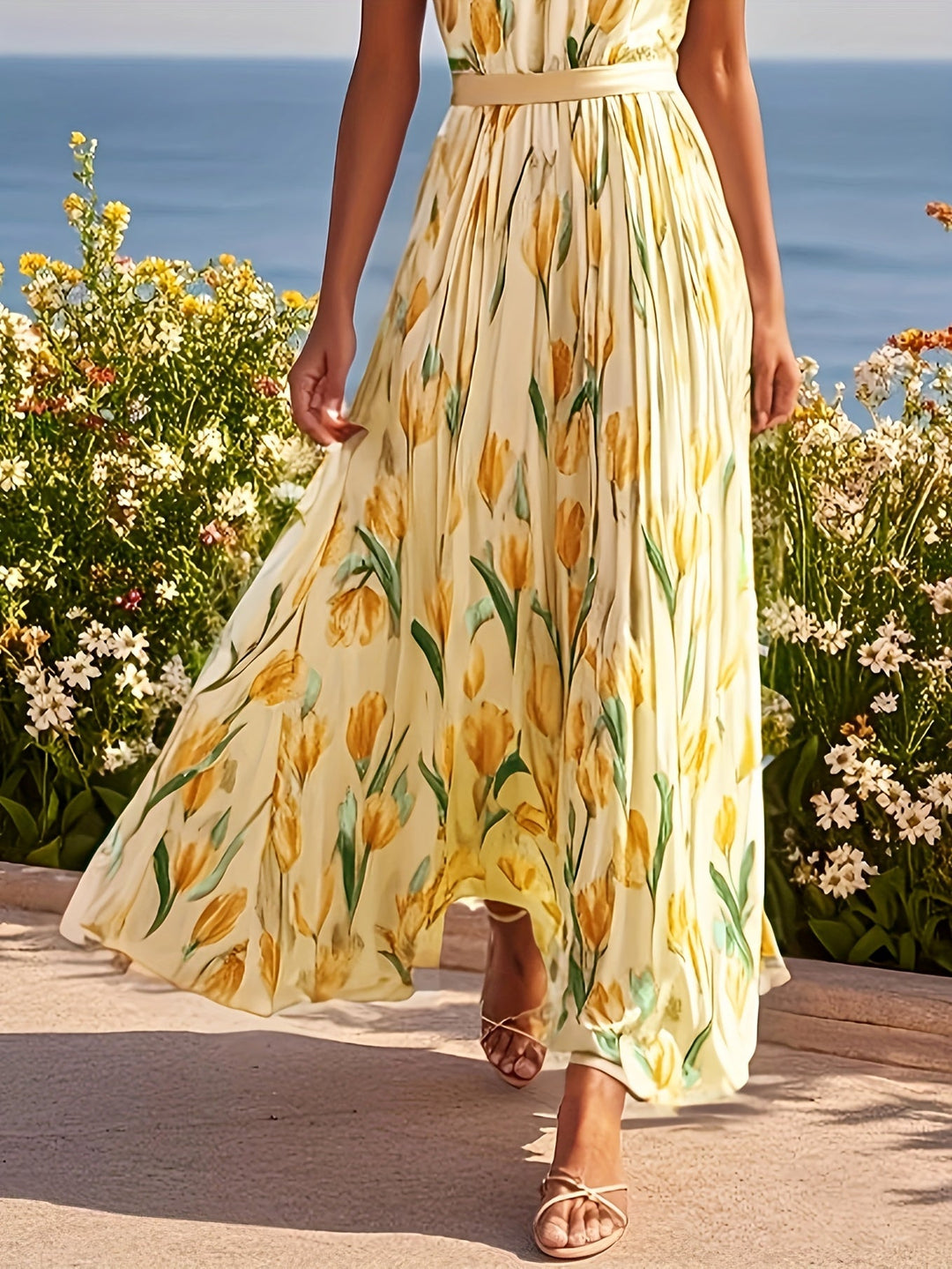 Tulipa | Vestido maxi floral
