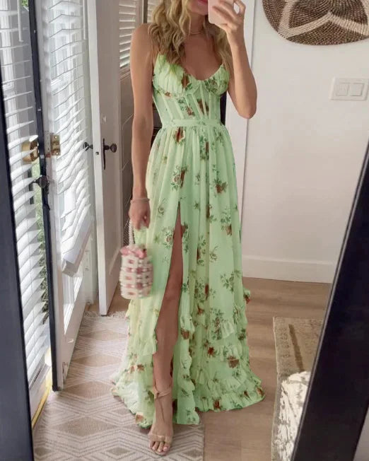 Marina | Vestido romántico con estampado floral