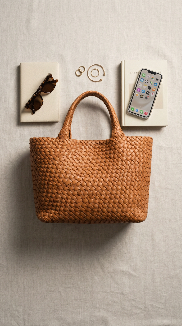 Patrimonio | Bolso tote de cuero hecho a mano Lana