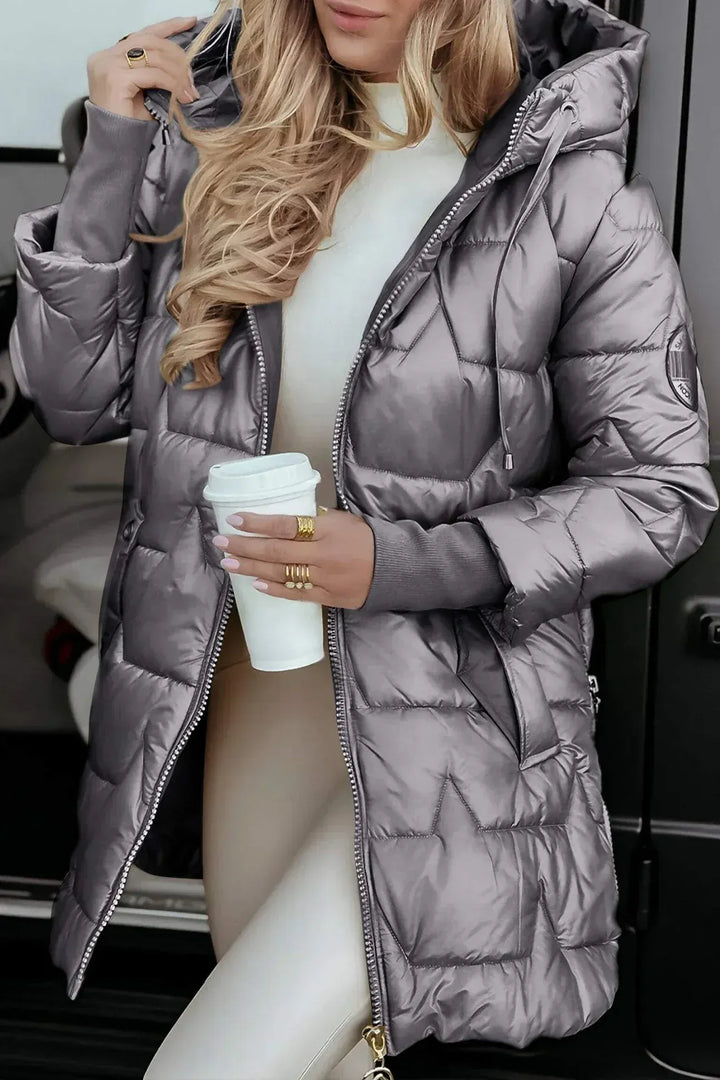 Lidia | Abrigo de invierno con Capucha y Acolchado