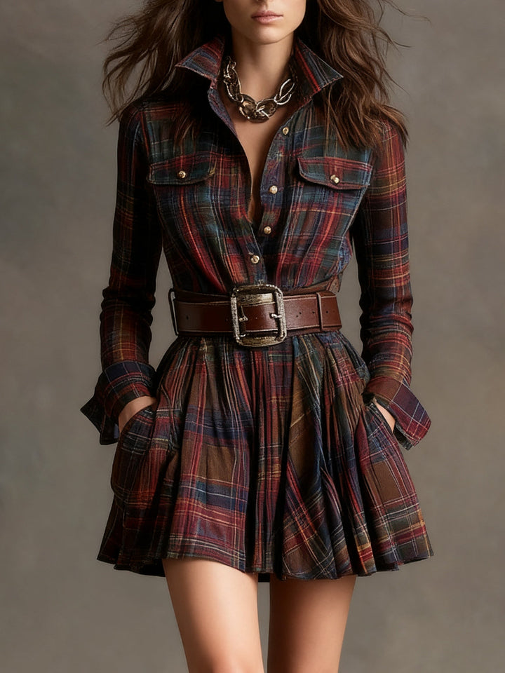 Ruby | Vestido Camisa de Estilo Vintage