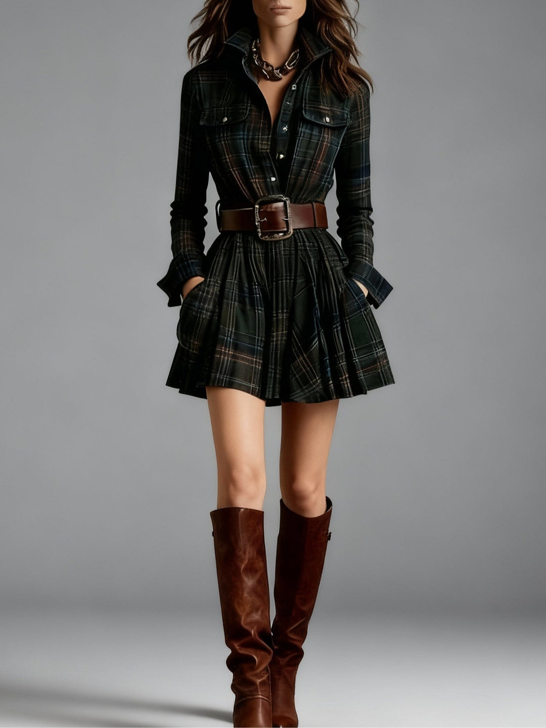 Ruby | Vestido Camisa de Estilo Vintage