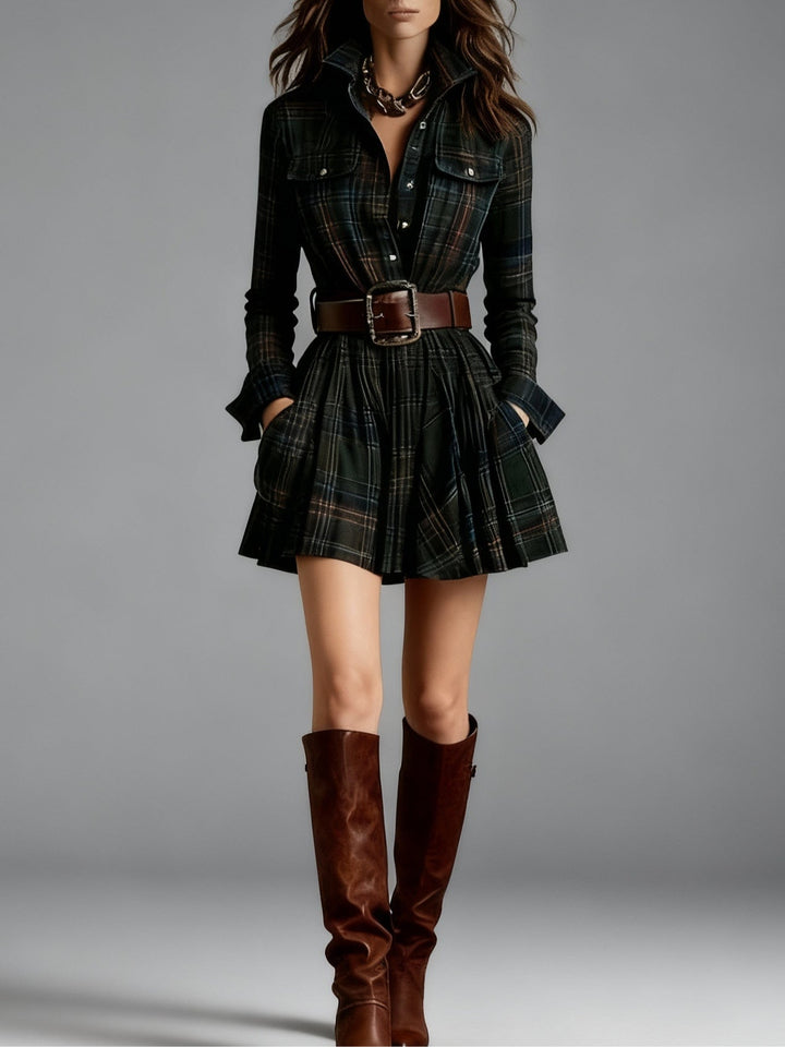 Ruby | Vestido Camisa de Estilo Vintage