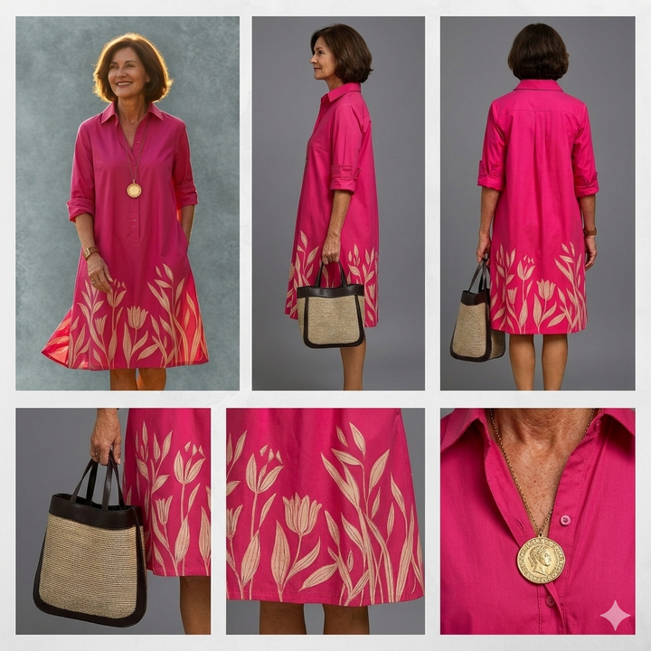 Ana | Vestido midi estampado floral