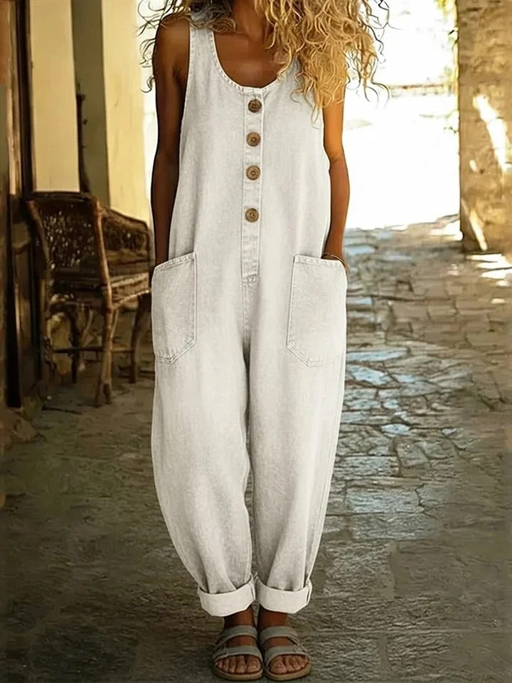 Saylor | Peto de denim con lavado vintage