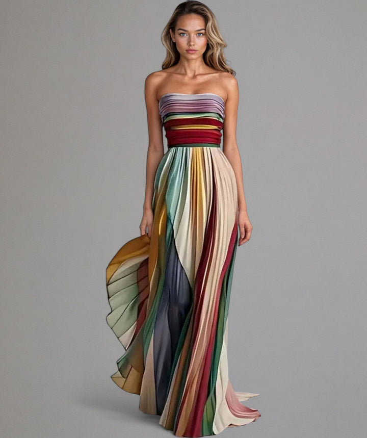 Talma | Vestido sin tirantes elegante