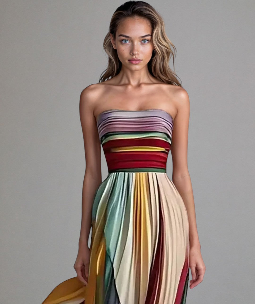 Talma | Vestido sin tirantes elegante