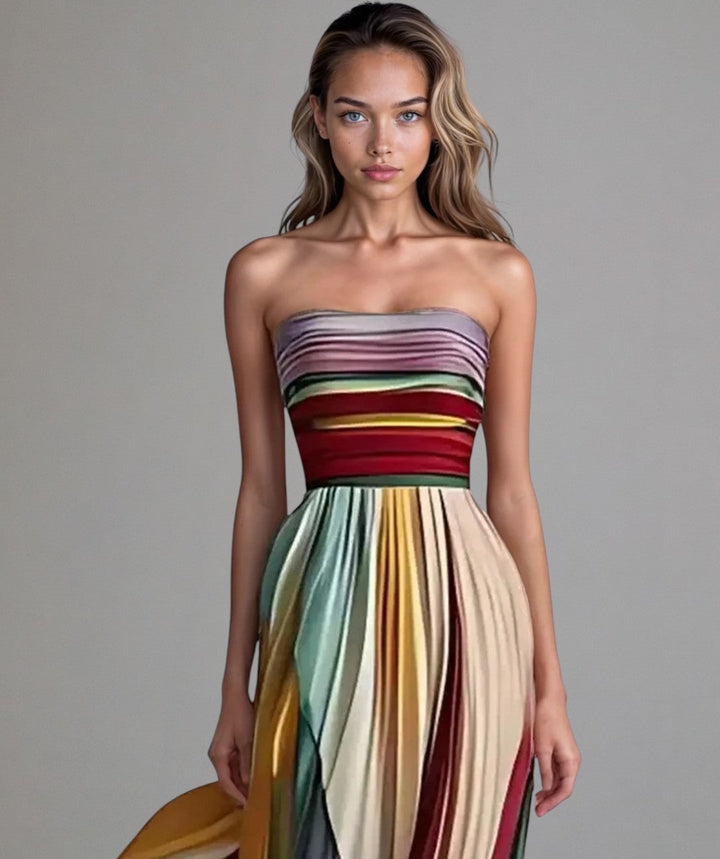 Talma | Vestido sin tirantes elegante